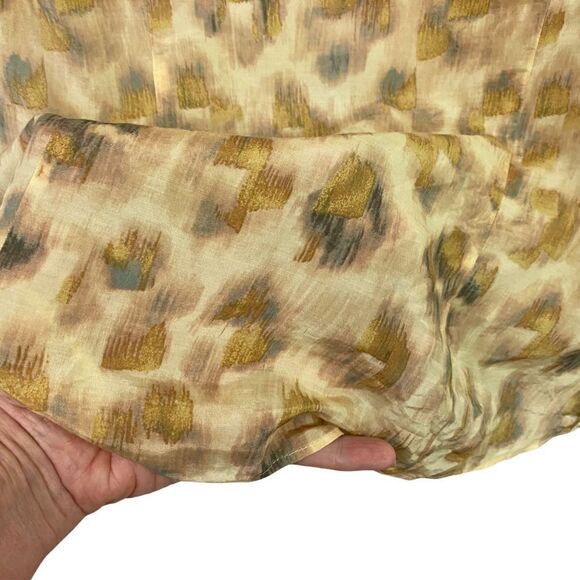 J.Crew The Perfect Shirt Watercolor Leopard Print size 4 - Picture 5 of 7